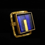 JR584 - Blue & Gold Ring