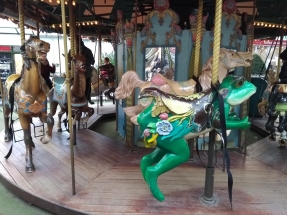 Lovely old carosel with a froggie - my favorite!